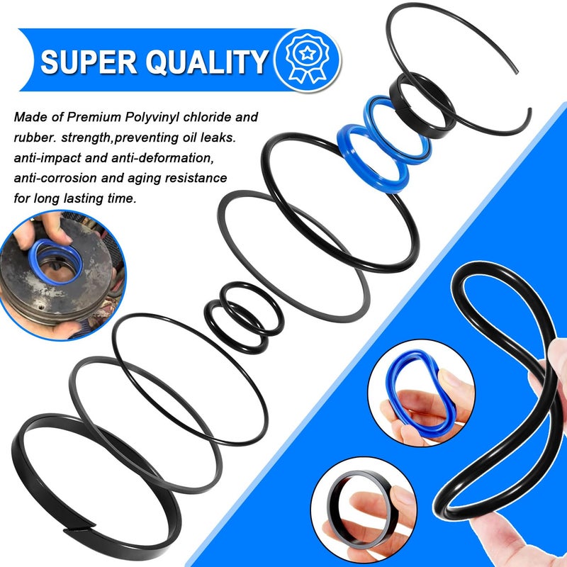 mooncar Hydraulic Log Splitter Cylinder Rebuild Seal Kit Suitable for 4.0" Bore x 1.75" Rod Cylinder - Image 5